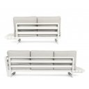 INFINITY prémium kültéri kanapé - szürke/fehér