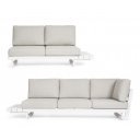 INFINITY prémium kültéri kanapé - szürke/fehér