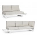 INFINITY prémium kültéri kanapé - szürke/fehér