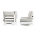 INFINITY prémium kültéri kanapé - szürke/fehér