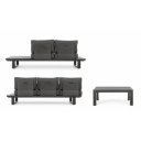 KONNOR prémium kültéri szett - szürke/antracit