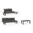 KONNOR prémium kültéri szett - szürke/antracit