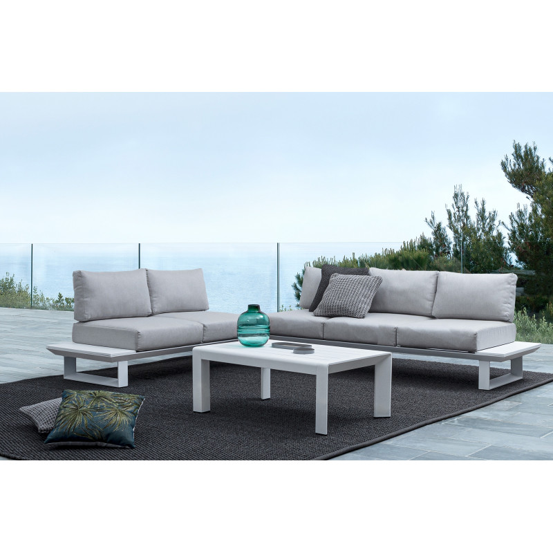 KONNOR prémium kültéri szett - szürke/fehér