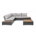 OSTEN prémium kültéri kanapé - szürke/antracit
