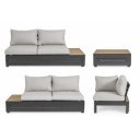 OSTEN prémium kültéri kanapé - szürke/antracit
