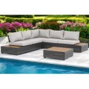 OSTEN prémium kültéri kanapé - szürke/antracit