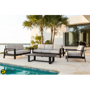 BALTIC prémium kültéri szett - szürke/antracit BIZZOTTO