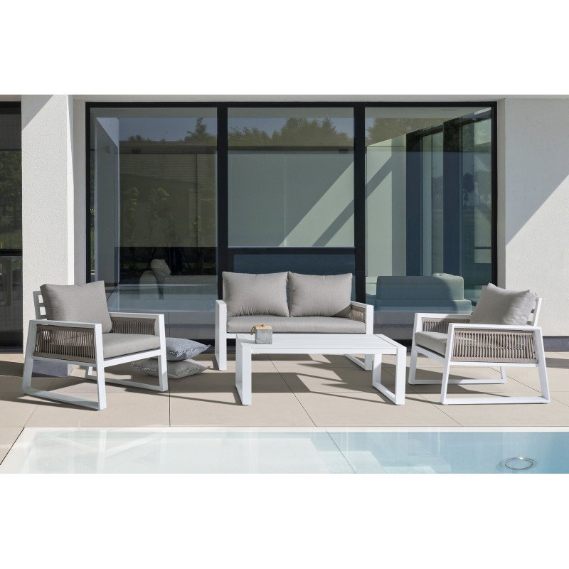 CAPTIVA prémium kültéri szett - szürke/fehér