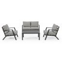 HARLEY prémium kültéri szett - szürke/antracit