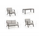 HARLEY prémium kültéri szett - szürke/barna