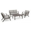 HARLEY prémium kültéri szett - szürke/barna