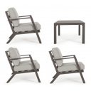 HARLEY prémium kültéri szett - szürke/barna