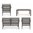 HARLEY prémium kültéri szett - szürke/barna