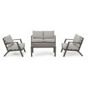 HARLEY prémium kültéri szett - szürke/barna