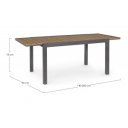 ELIAS bővíthető kültéri étkezőasztal - 140-200cm - antracit