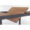 ELIAS bővíthető kültéri étkezőasztal - 140-200cm - antracit
