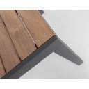 ELIAS bővíthető kültéri étkezőasztal - 140-200cm - antracit