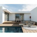 ELIAS bővíthető kültéri étkezőasztal - 140-200cm - fehér