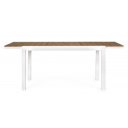 ELIAS bővíthető kültéri étkezőasztal - 140-200cm - fehér