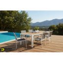 ELIAS I kültéri étkezőasztal - 198cm - fehér