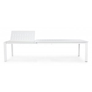 KONNOR prémium bővíthető kültéri étkezőasztal - 200-300cm - fehér