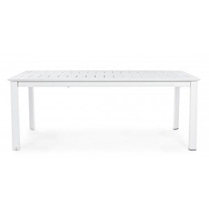 KONNOR prémium bővíthető kültéri étkezőasztal - 200-300cm - fehér
