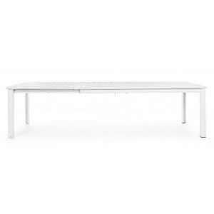 KONNOR prémium bővíthető kültéri étkezőasztal - 200-300cm - fehér