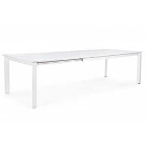 KONNOR prémium bővíthető kültéri étkezőasztal - 200-300cm - fehér