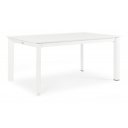 KONNOR prémium bővíthető kültéri étkezőasztal - 160-240cm - fehér