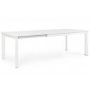 KONNOR prémium bővíthető kültéri étkezőasztal - 160-240cm - fehér