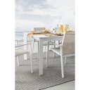 KONNOR prémium bővíthető kültéri étkezőasztal - 160-240cm - fehér