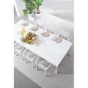 KONNOR prémium bővíthető kültéri étkezőasztal - 160-240cm - fehér