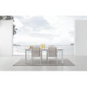 KONNOR prémium bővíthető kültéri étkezőasztal - 160-240cm - fehér