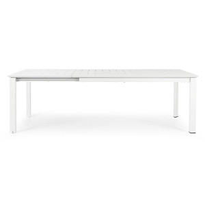 KONNOR prémium bővíthető kültéri étkezőasztal - 160-240cm - fehér