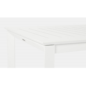 KONNOR prémium bővíthető kültéri étkezőasztal - 160-240cm - fehér