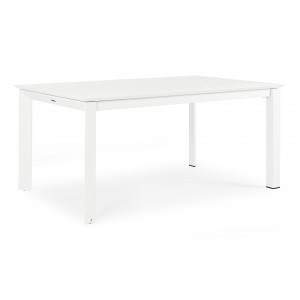 KONNOR prémium bővíthető kültéri étkezőasztal - 160-240cm - fehér
