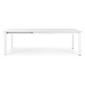 KONNOR prémium bővíthető kültéri étkezőasztal - 160-240cm - fehér