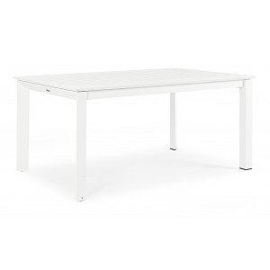 KONNOR prémium bővíthető kültéri étkezőasztal - 160-240cm - fehér