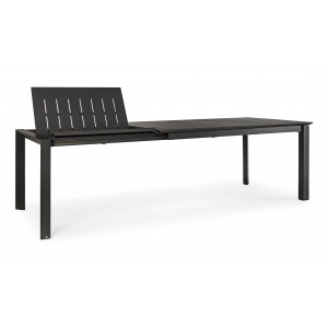 KONNOR prémium bővíthető kültéri étkezőasztal - 160-240cm - antracit
