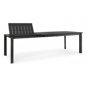 KONNOR prémium bővíthető kültéri étkezőasztal - 160-240cm - antracit