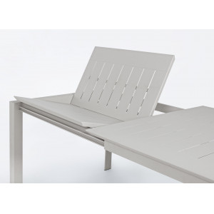KONNOR prémium bővíthető kültéri étkezőasztal - 160-240cm - szürke