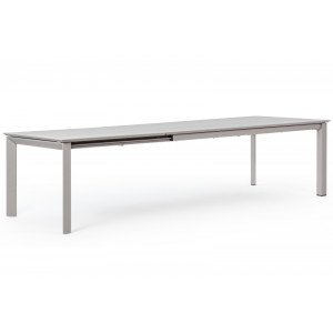 KONNOR prémium bővíthető kültéri étkezőasztal - 200-300cm - szürke