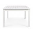 KONNOR II prémium bővíthető kültéri étkezőasztal - 160cm - fehér