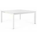KONNOR II prémium bővíthető kültéri étkezőasztal - 160cm - fehér