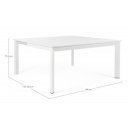 KONNOR II prémium bővíthető kültéri étkezőasztal - 160cm - fehér