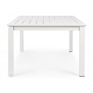 KONNOR II prémium bővíthető kültéri étkezőasztal - 160cm - fehér