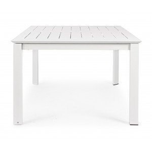 KONNOR II prémium bővíthető kültéri étkezőasztal - 160cm - fehér
