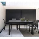 KONNOR II prémium bővíthető kültéri étkezőasztal - 160cm - antracit