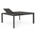 KONNOR II prémium bővíthető kültéri étkezőasztal - 160cm - antracit