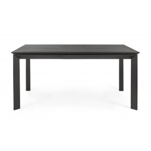 KONNOR II prémium bővíthető kültéri étkezőasztal - 160cm - antracit